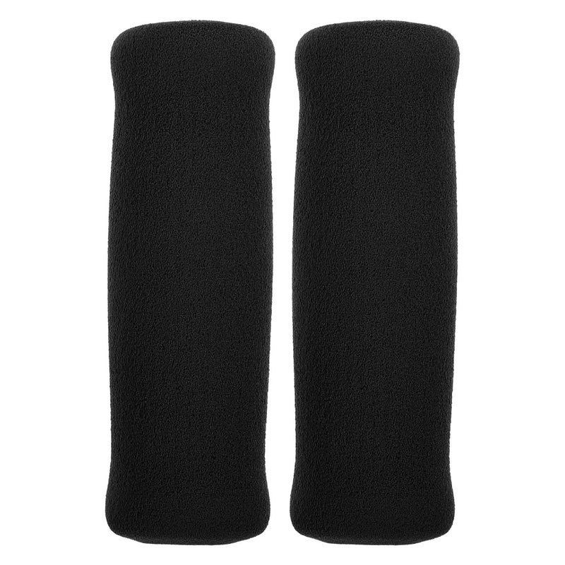 BESPORTBLE 2pcs Walking Stick Handles Crutches Handle Pads Crutch Accessories Aid Cover Cane Grip Replacement Strengthener Hand Grips Tape Handlebar Bag Non-slip Black Sponge